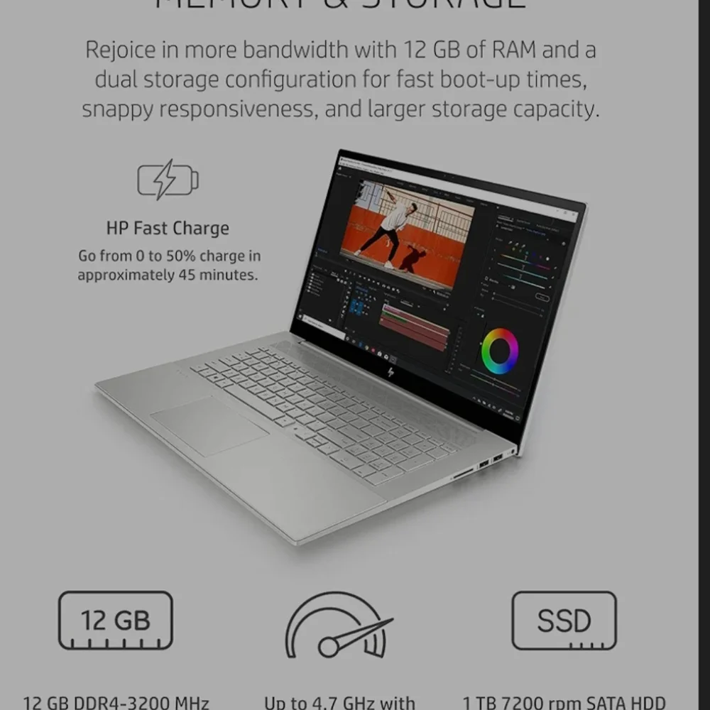 BEST OFFER $1,497 HP Envy Laptop 256GB SSD+1TB i7